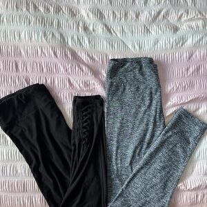 Stylish Black and Gray Leggings